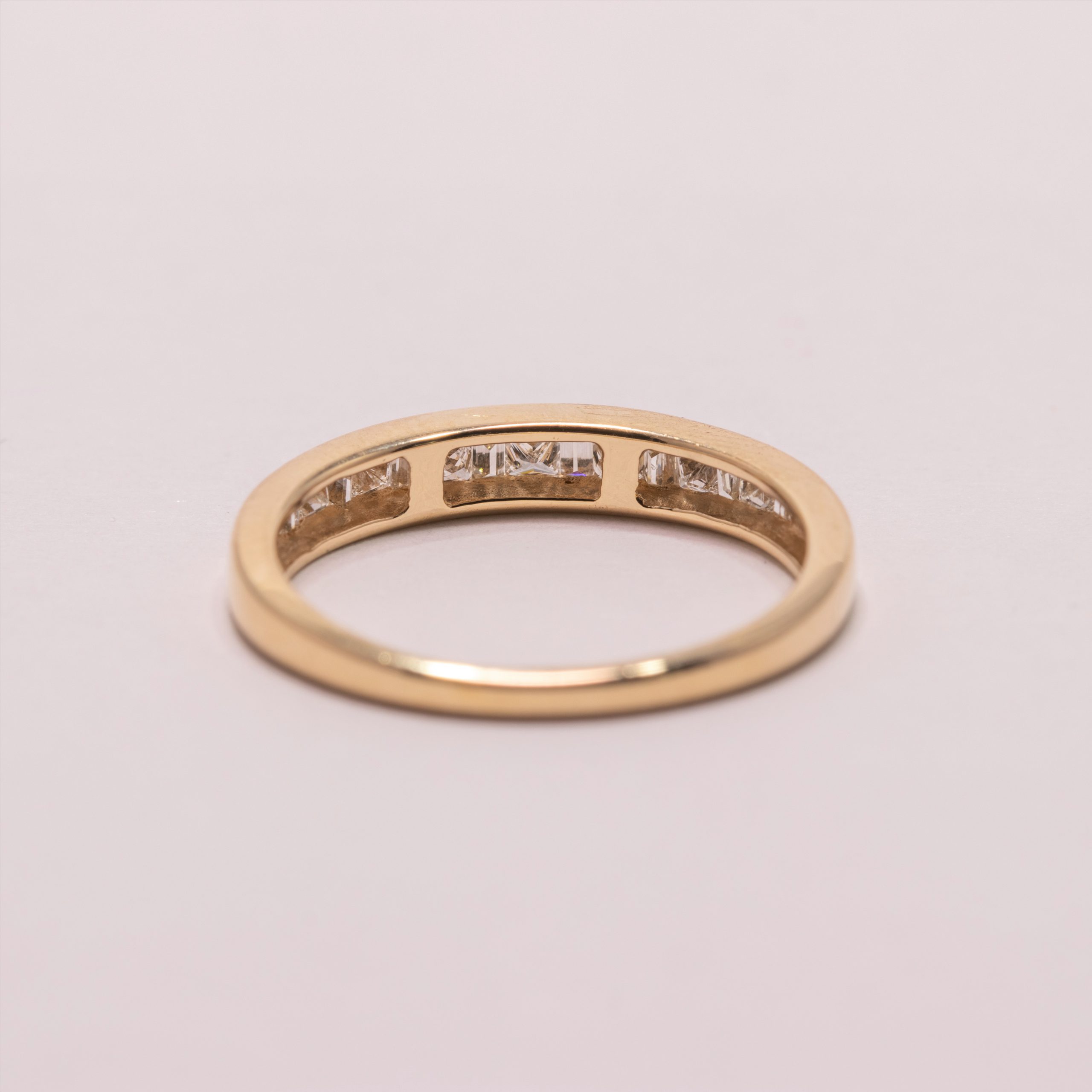 Pre-Owned-14k Princess Diamond Band | Good Fortune