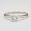 Pre-Owned Diamond Solitaire Ring in 14K White Gold