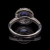 Pre-Owned Tanzanite & Diamond Halo Ring in 14K - Image 4