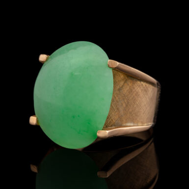 Vintage 14k Dyed Jade Ring