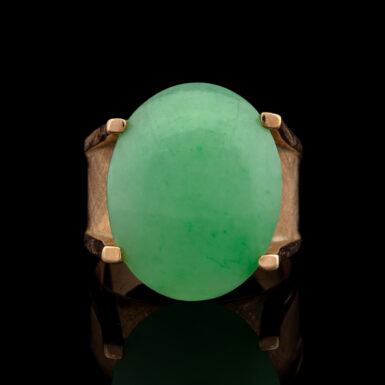 Vintage 14K Dyed Jade Ring