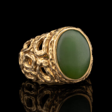 Pre-Owned 14K Nephrite Jade Ring