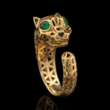 18K Emerald - Eye Cat Ring