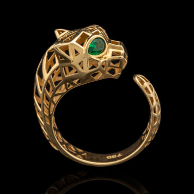 18K Emerald - Eye Cat Ring