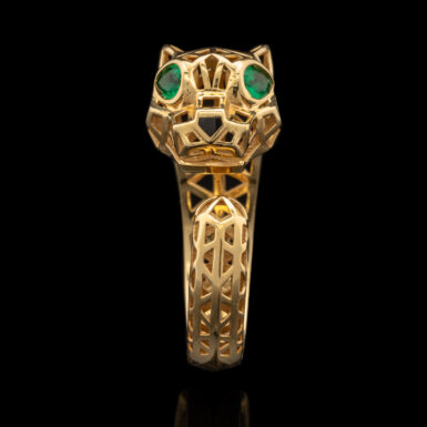 18K Emerald - Eye Cat Ring