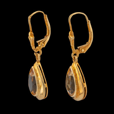 Pre-Owned 18K Citrine Dangle Earrings