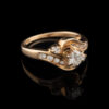 Pre-Owned By-Pass Design Diamond Ring in 14K - Image 4