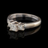 Pre-Owned Princess Cut 3-Diamond Ring in 14K - Image 3