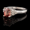 Pre-Owned Sherry Spinel & Diamond Ring in 14K - Image 2