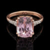 Pre-Owned 4.5 Carat Kunzite & Diamond Ring in 14K
