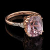 Pre-Owned 4.5 Carat Kunzite & Diamond Ring in 14K - Image 4
