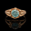 Vintage Blue Zircon Ring in 10K