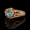 Vintage Blue Zircon Ring in 10K - Image 3