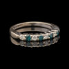 Pre-Owned Blue Diamond & White Diamond Band - Image 3