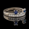 Pre-Owned 14K Diamond and Ceylon Sapphire Ring Wrap - Image 4