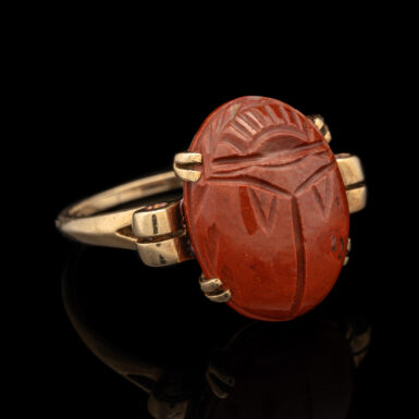 Vintage 10K Scarab Ring