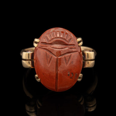 Vintage 10K Scarab Ring