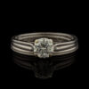 Tiffany & Co. Vintage Platinum Diamond Wedding Set with Original Box