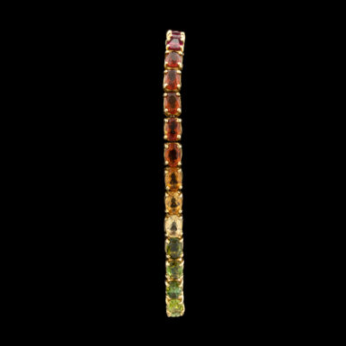 Pre-Owned Multi-Gemstone Rainbow Bracelet in 18K