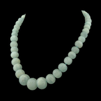 Pre-Owned 14K Aquamarine Bead Necklace