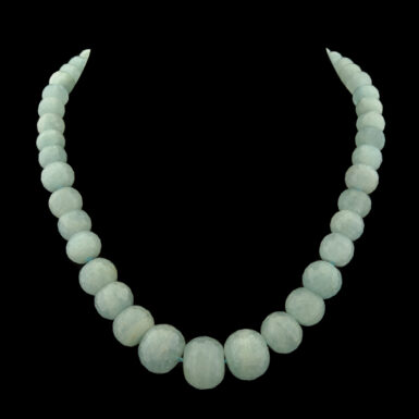 Pre-Owned 14K Aquamarine Bead Necklace