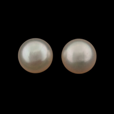 New 9 mm Akoya Cultured Pearl Earrings in 14K