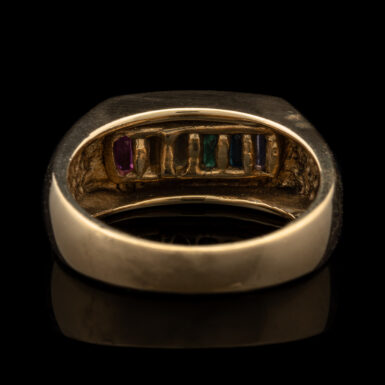 Pre-Owned 14K Multi-Gem Rainbow Ring