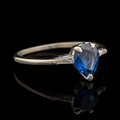 Pre-Owned Sapphire & Diamond Ring in 14K