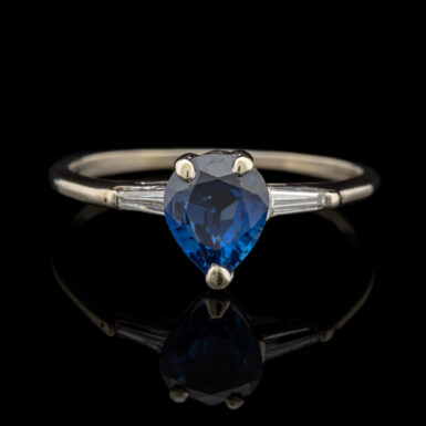 Pre-Owned Sapphire & Diamond Ring in 14K