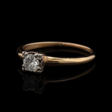 Vintage Diamond Engagement Ring in 14K