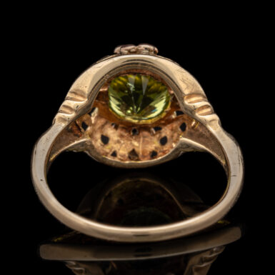 Pre-Owned 10K Peridot Rose Ring