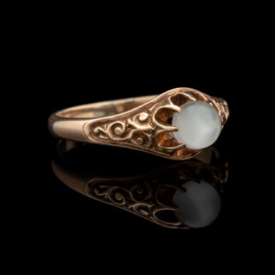 Antique 10K Edwardian Moonstone Ring