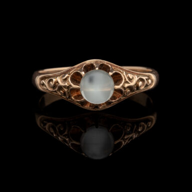 Antique 10K Edwardian Moonstone Ring