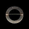 Vintage Sterling Silver Circle Pin By Designer Georg Jensen