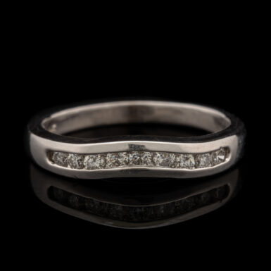 Pre-Owned Diamond Contour Band in 14K White Gold