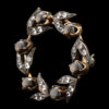 Antique Black Sapphire & Diamond Brooch in 15K