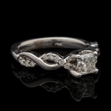 Pre-Owned 14K White Gold Diamond Engagement Ring