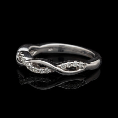 Pre-Owned 14K White Gold Diamond Band