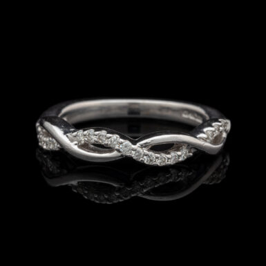 Pre-Owned 14K White Gold Diamond Band