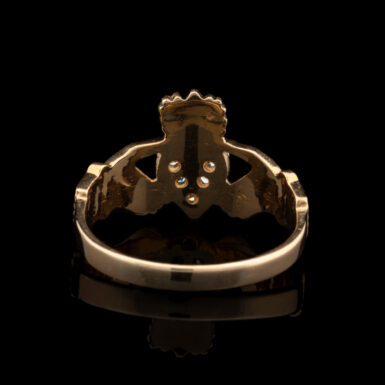 Pre-Owned 14K Diamond Claddagh Band