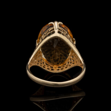 Pre-Owned Citrine Ring in 10K Filigree