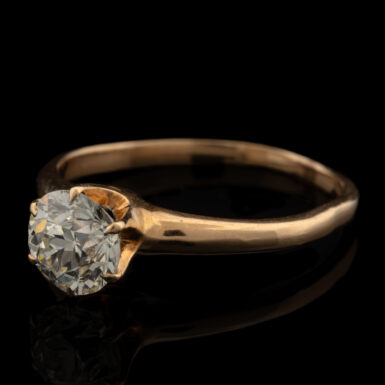 Antique 14K 1 Carat Diamond Ring