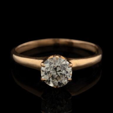 Antique 14K 1 Carat Diamond Ring