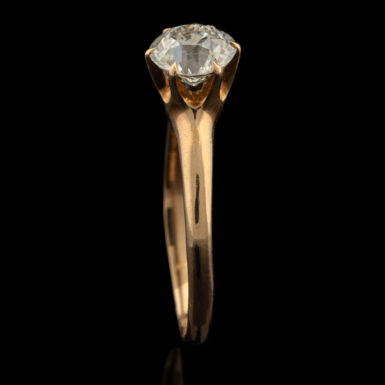 Antique 14K 1 Carat Diamond Ring