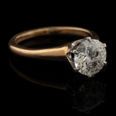 Antique 1.50 Carat Diamond Engagement Ring