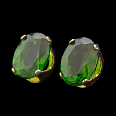 Pre-Owned 14K Chrome Diopside Stud Earrings