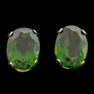 Pre-Owned 14K Chrome Diopside Stud Earrings