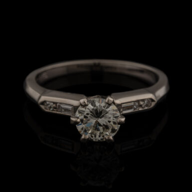 Vintage .70 Carat Diamond Engagement Ring in 18K