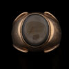 Vintage Black Star Sapphire Ring in 14K