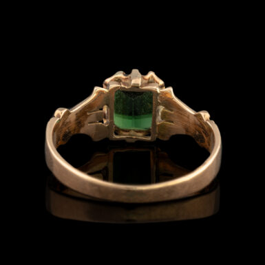 Antique Green Tourmaline Ring in 10K